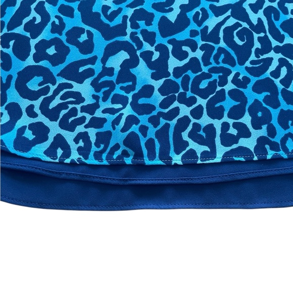 NWOT Lilly Pulitzer Oyster Bay Navy Blue Animal Print Reversible Top - Size XS - Picture 4 of 9